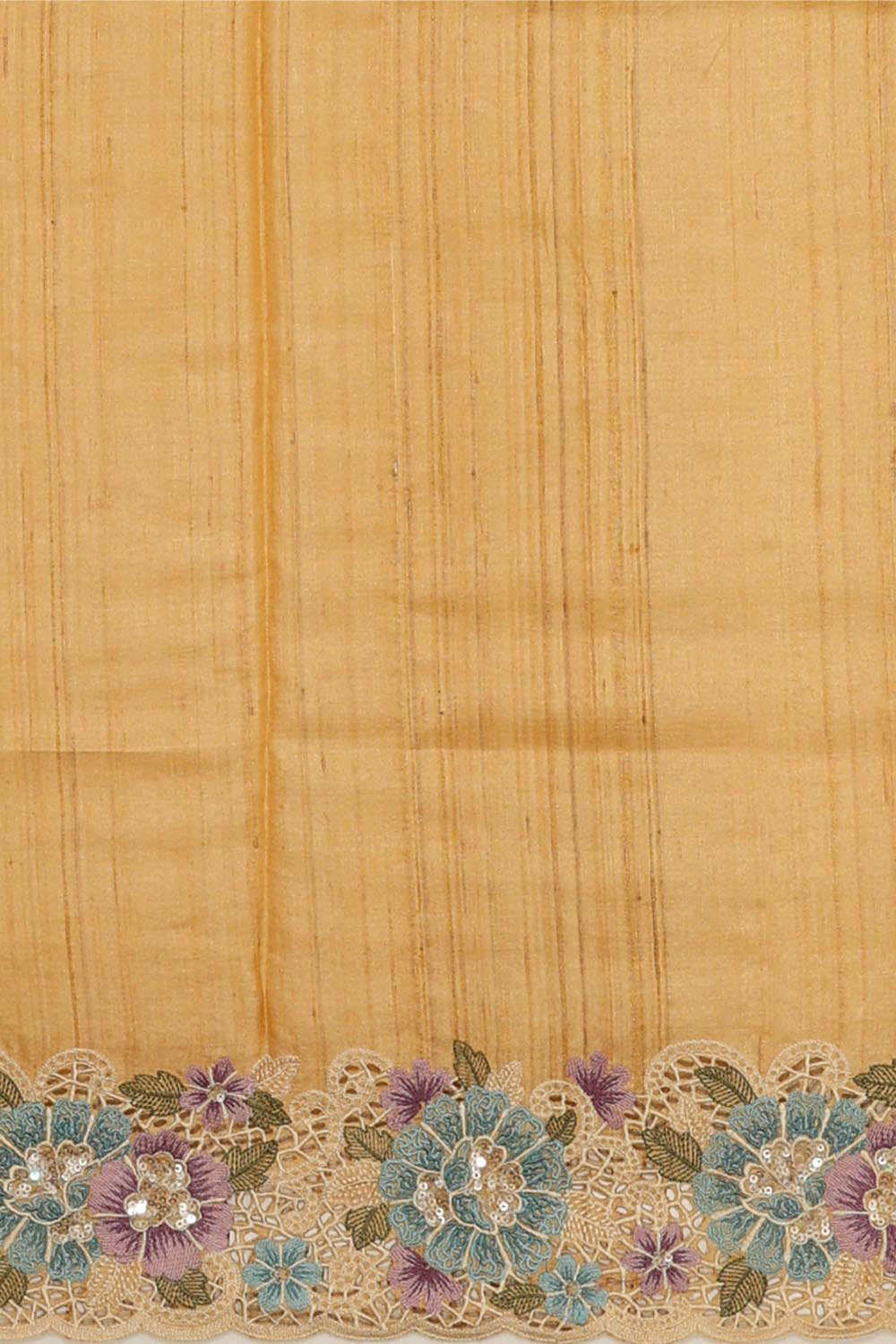 Collection of Tussar Silk Dark Cream Saree in a gallery layout