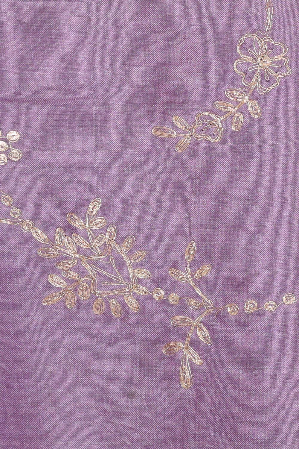 Tussar Silk Lavender Saree