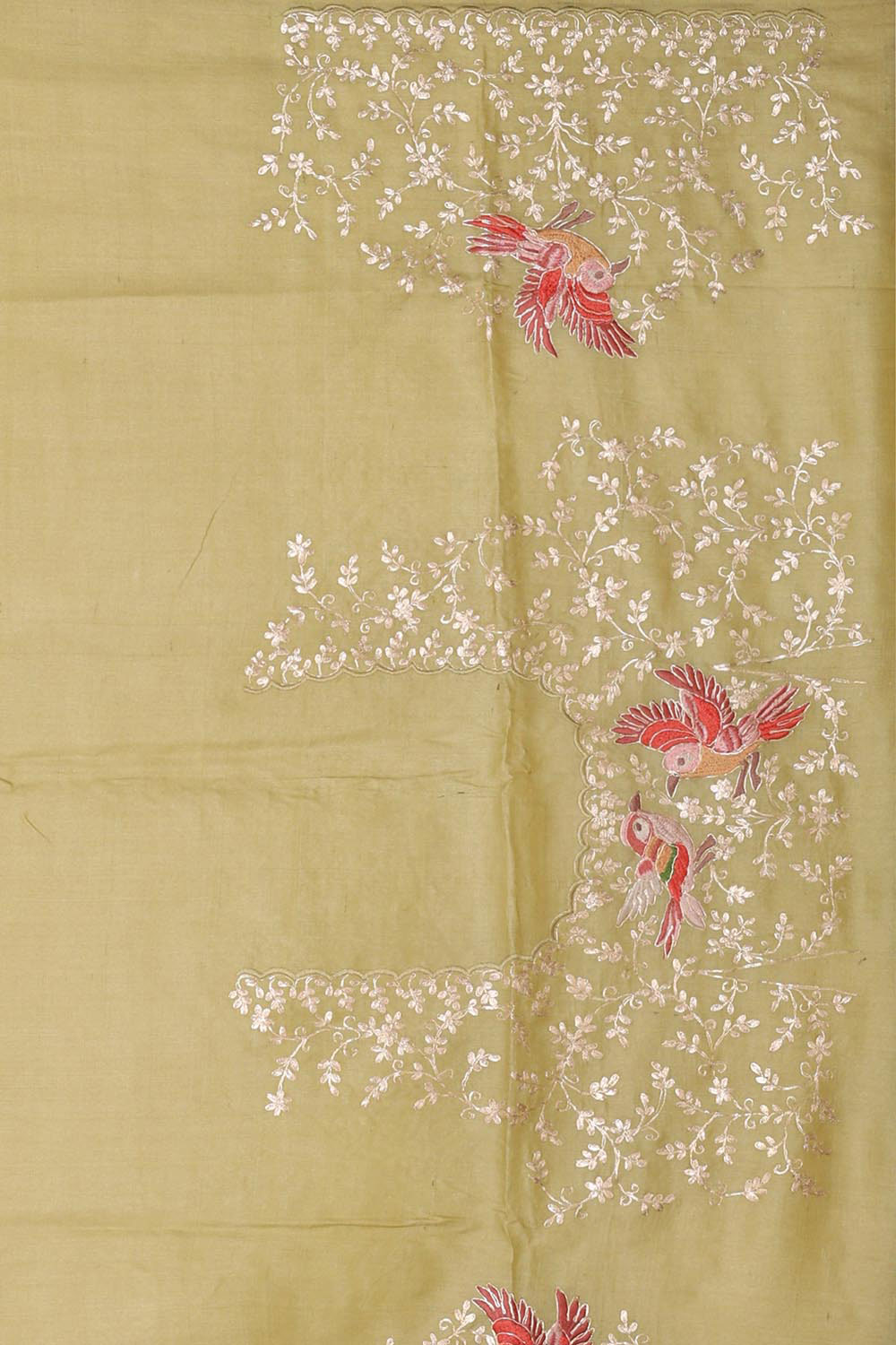 Tussar Silk Light Pista Green Saree