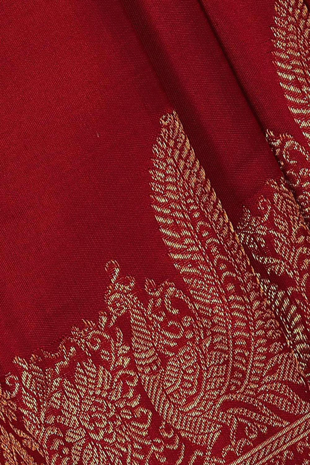 Collection of Kanchipattu Red Brocade Saree in a gallery layout