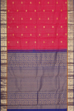 Collection of Kanchipattu Rani Pink Brocade Saree in a gallery layout