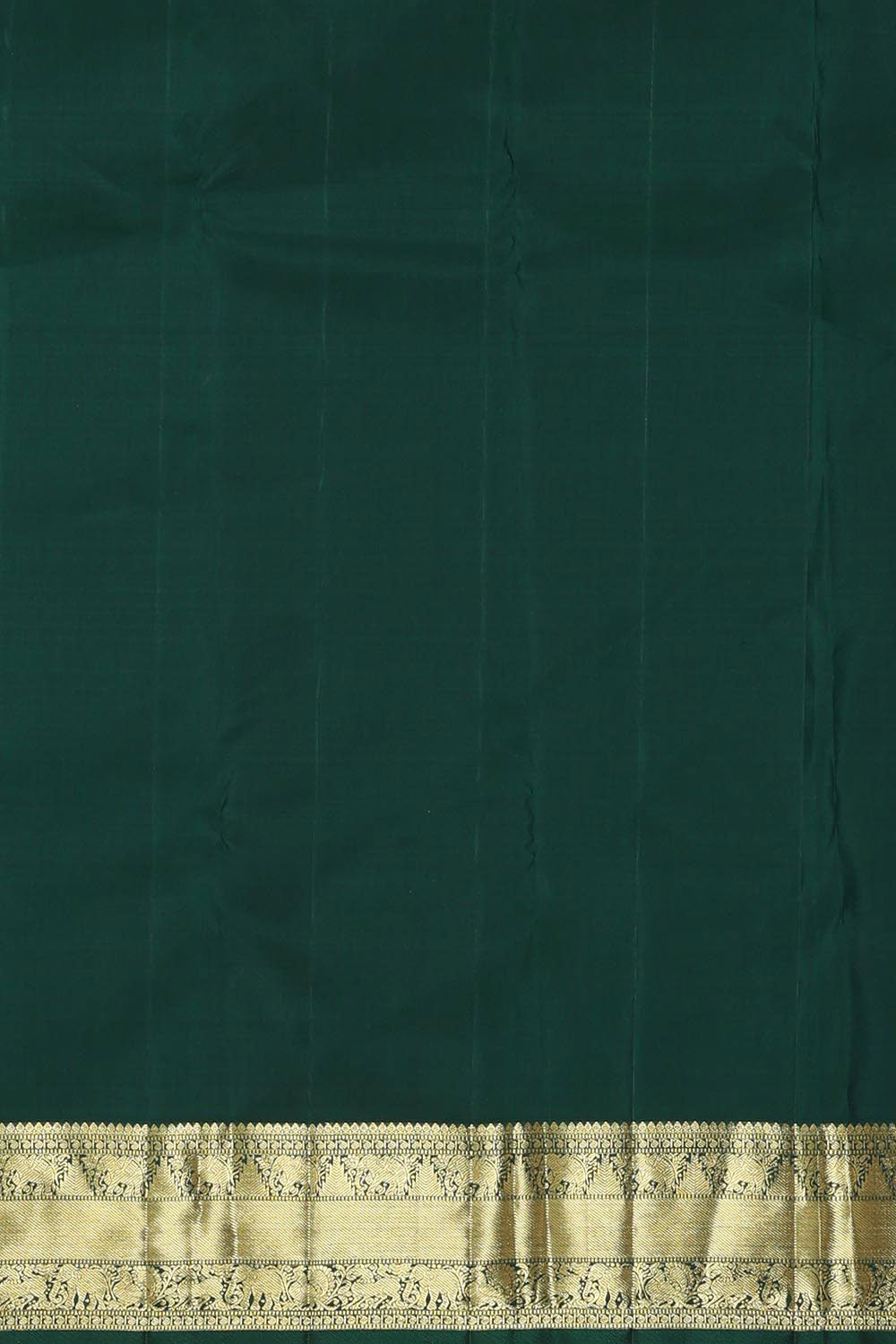 Collection of Kanchipattu Dark Teal Green Brocade Saree in a gallery layout