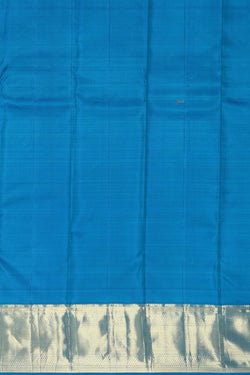 Collection of Kanchipattu Ocean Blue Brocade Saree in a gallery layout