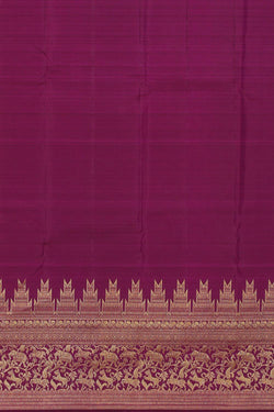 Collection of Kanchipattu Wine Colour Brocade Saree in a gallery layout