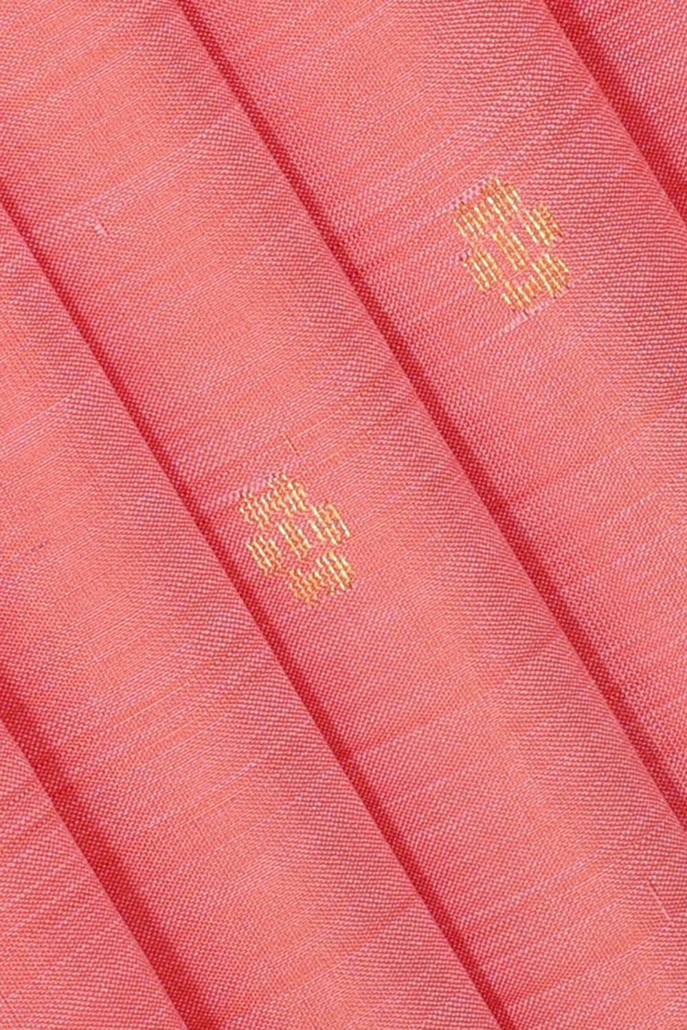 Collection of Kanchipattu Peach Saree in a gallery layout