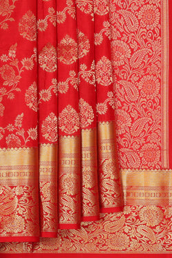 Image of Red Silk Saree