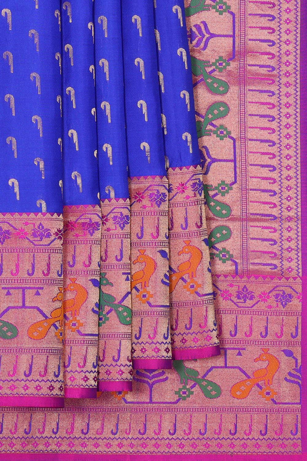 Royal Blue Silk Saree