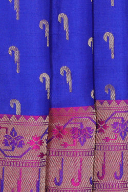 Image of Royal Blue Silk Saree