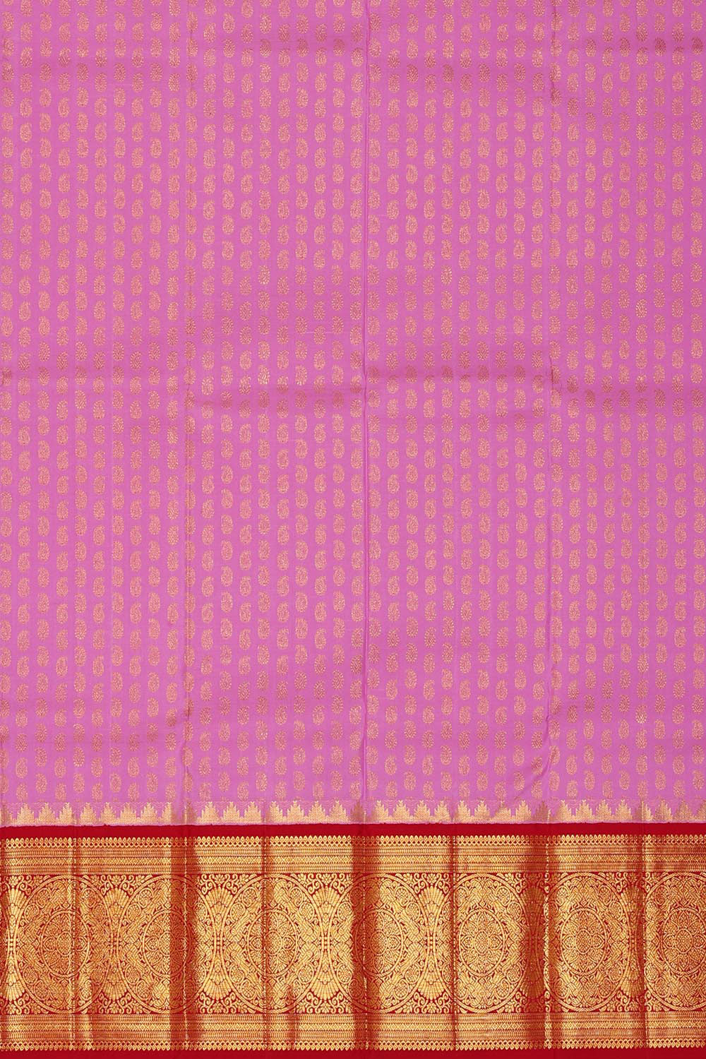 Kanchipattu Lavender Pink Pavada Unstitched Set