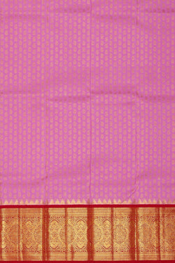 Image of Kanchipattu Lavender Pink Pavada Unstitched Set