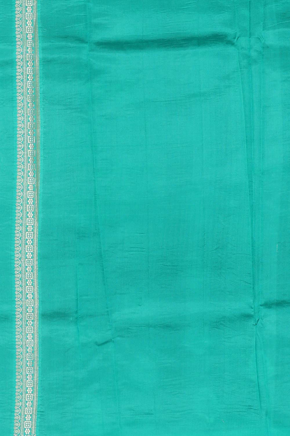 Collection of Banarasi Chiniya Silk Dark Peacock Blue Saree in a gallery layout