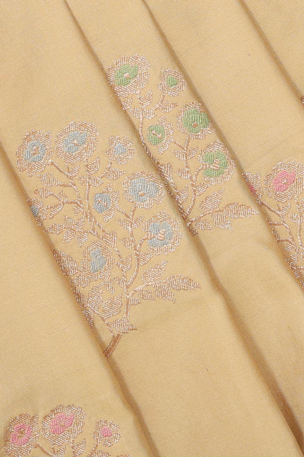 Collection of Banarasi Silk Dark Beige Saree in a gallery layout