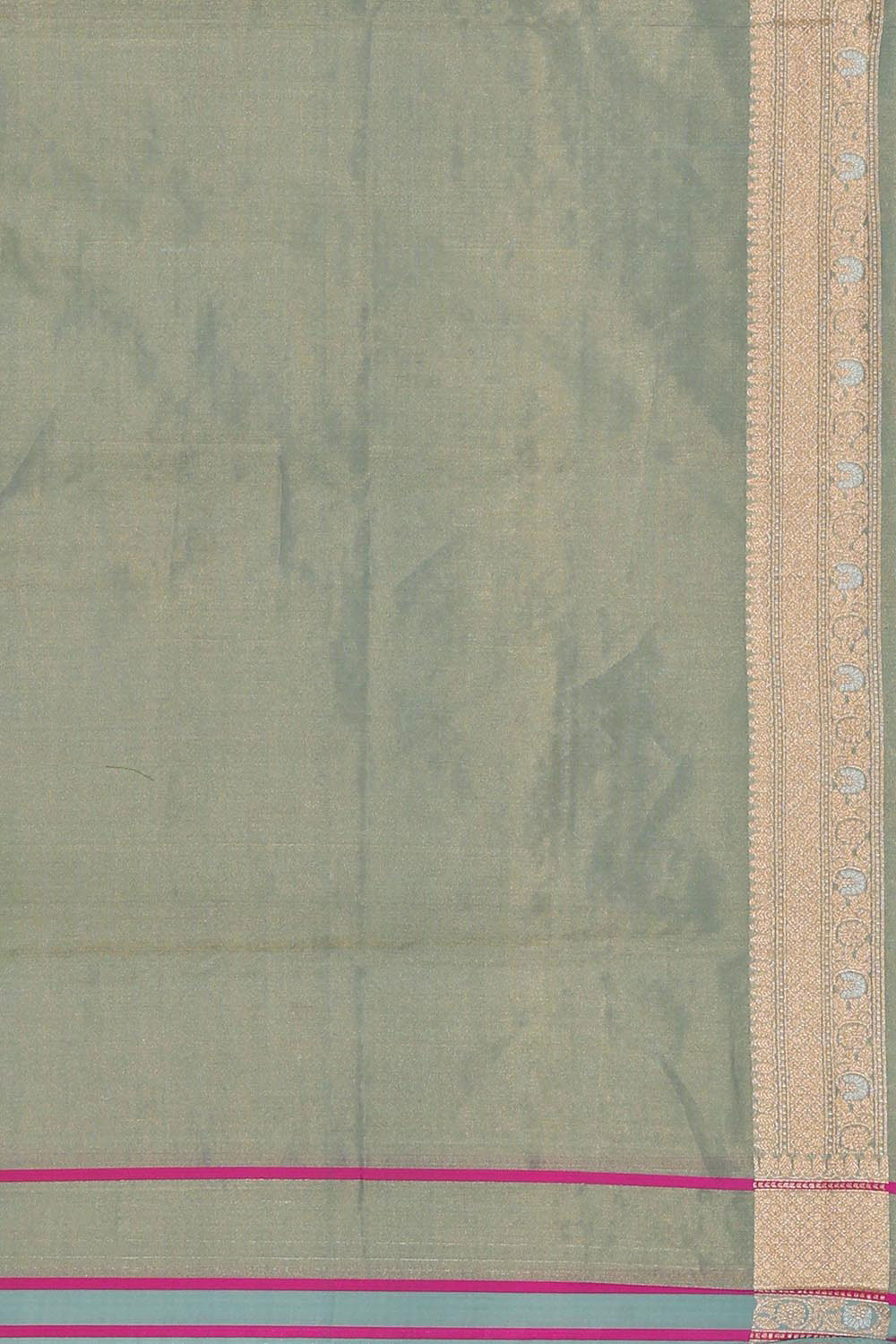 Collection of Banarasi Silk Greenish Grey Tissue Saree in a gallery layout