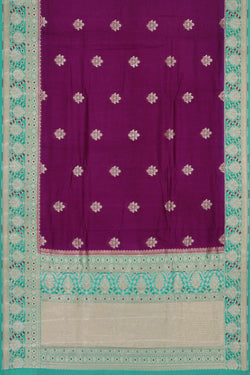 Image of Banarasi Chiniya Magenta Purple Saree