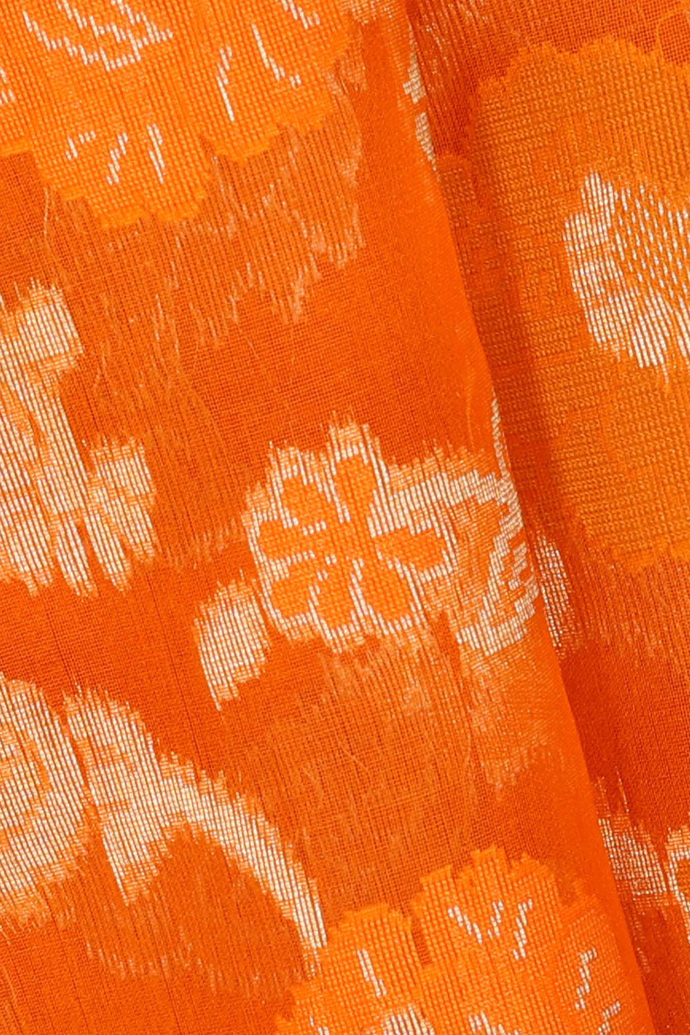 Collection of Organza Orange Saree in a gallery layout