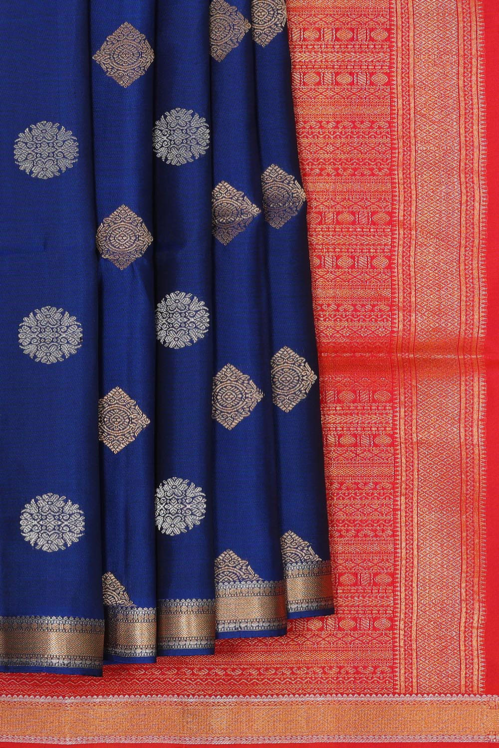 Collection of Dark Blue Silk Saree in a gallery layout