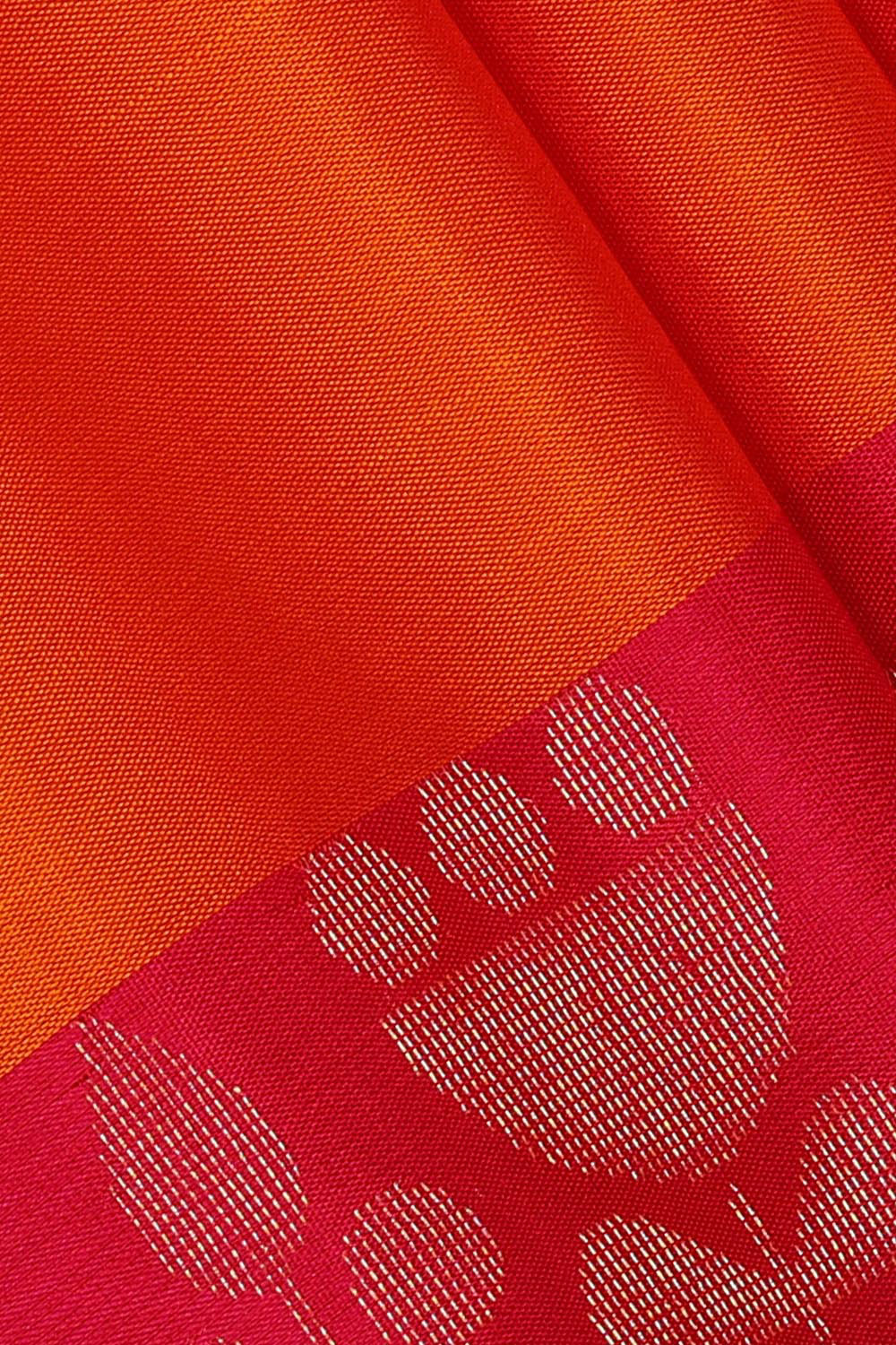 Orange Silk Saree