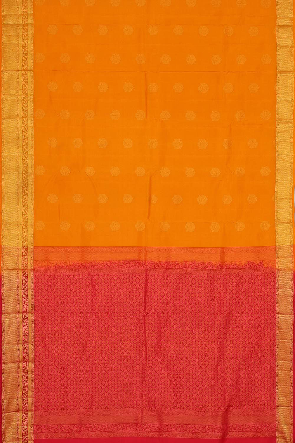 Collection of Mustard Yellow Silk Saree in a gallery layout