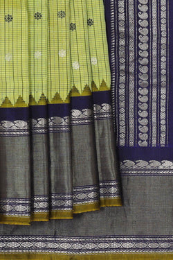 Image of Gadwal Silk Light Green Saree