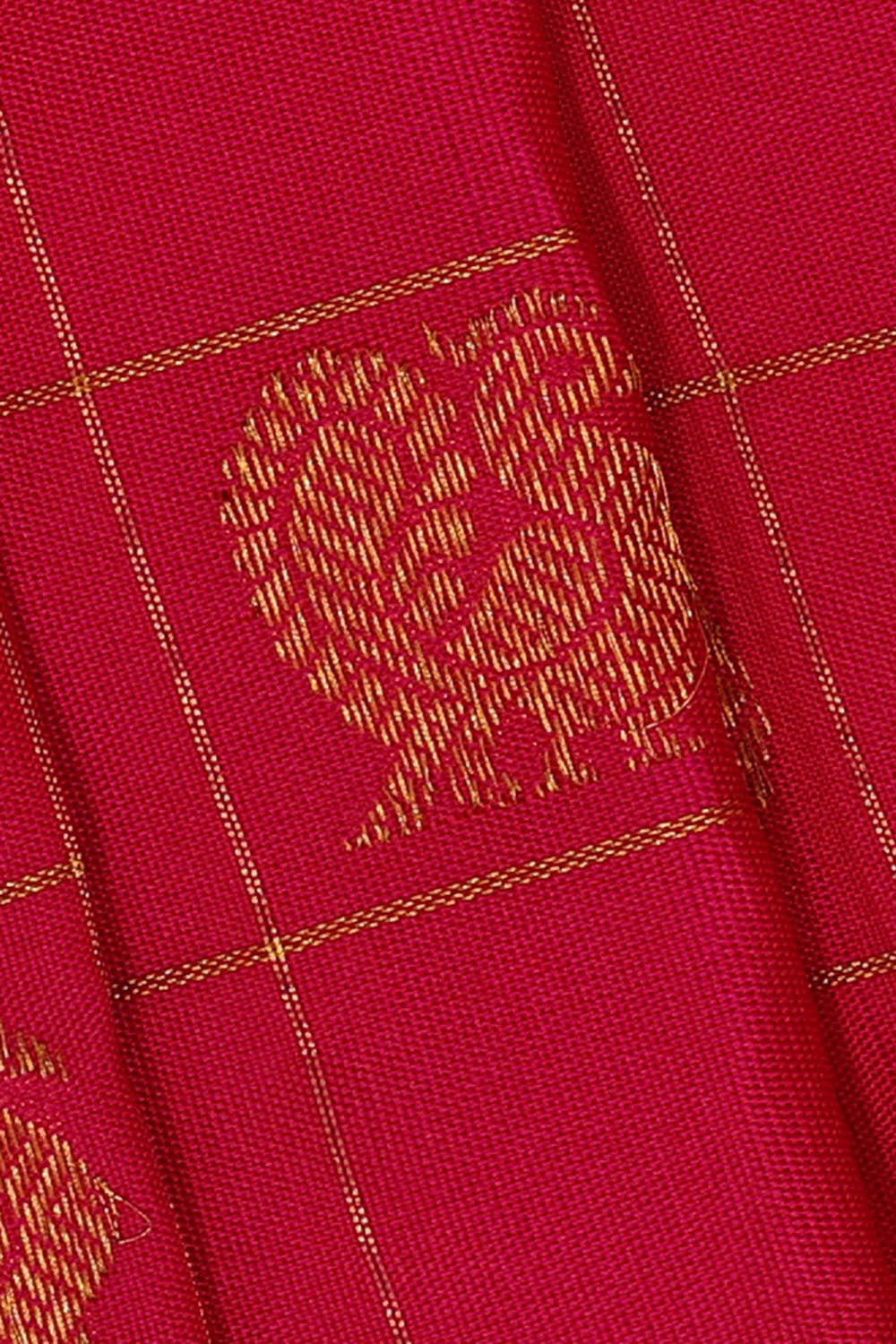 Gadwal Silk Rani Pink Saree