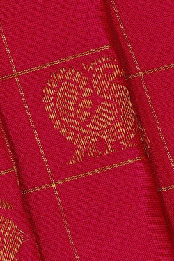 Image of Gadwal Silk Rani Pink Saree