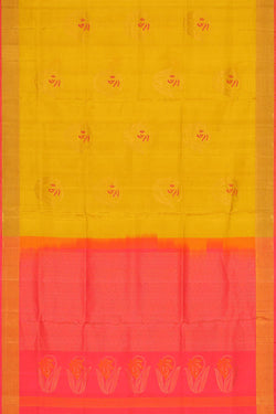 Collection of Haldi Yellow Silk Saree in a gallery layout