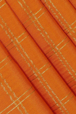 Image of Mysore Binny Crepe Silk Mustard Orange Saree