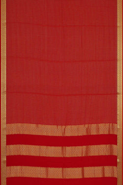 Collection of Binny Crepe Red Saree in a gallery layout