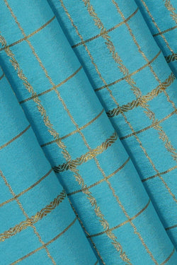 Collection of Binny Crepe Sky Blue Saree in a gallery layout