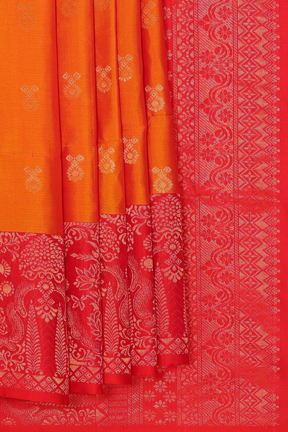 Orange Silk Saree