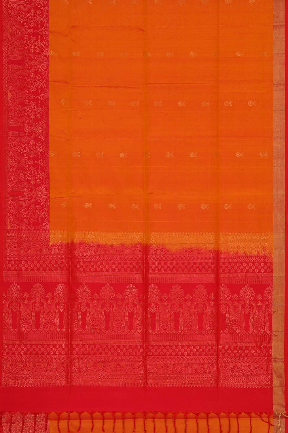 Orange Silk Saree