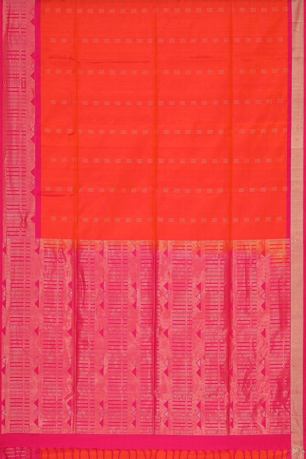 Collection of Orange Silk Saree in a gallery layout