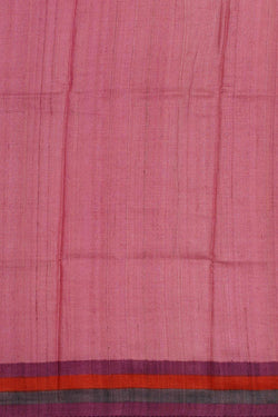 Image of Printed Tussar Silk Light Pink Saree