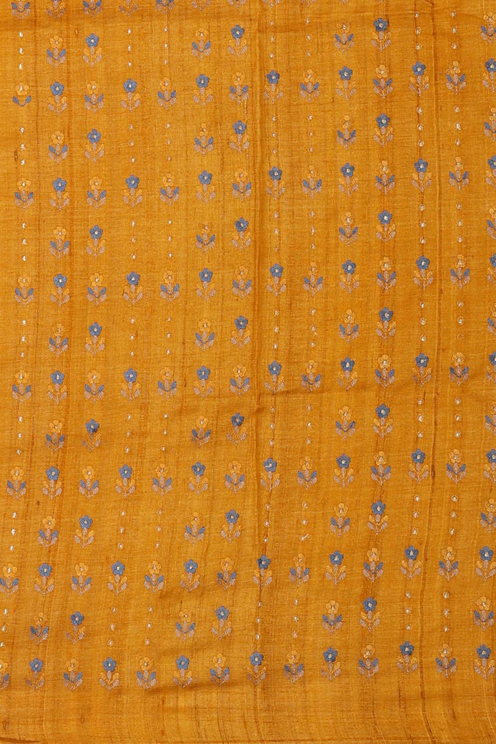 Tussar Silk Cream Saree