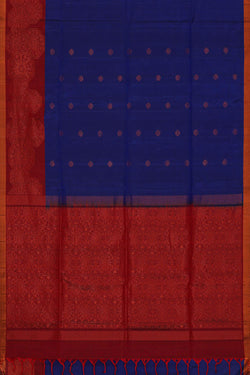 Collection of Royal Blue Silk Saree in a gallery layout