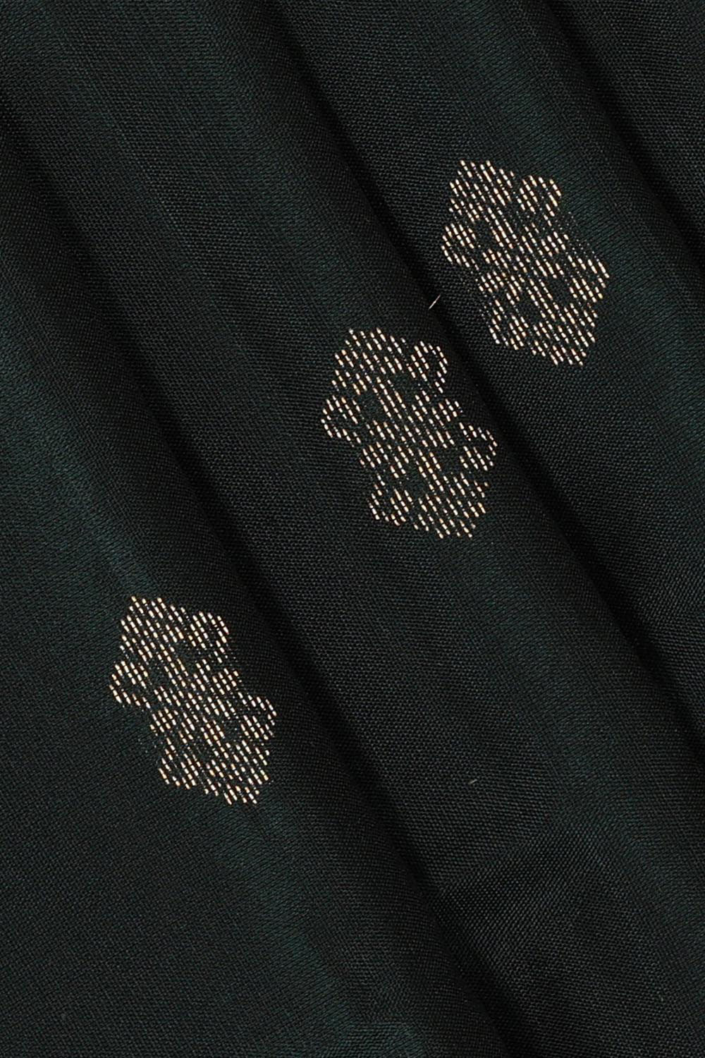 Collection of Dark Bottle Green Silk Saree in a gallery layout