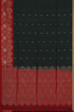 Collection of Dark Bottle Green Silk Saree in a gallery layout