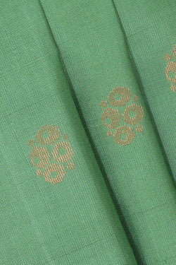 Collection of Dark Pista Green Silk Saree in a gallery layout