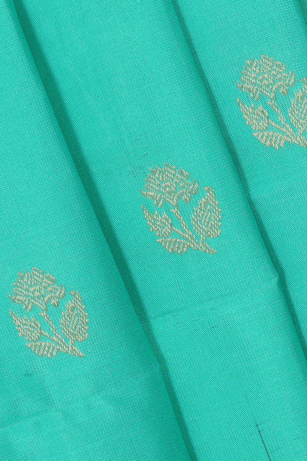 Collection of Turquoise Blue Silk Saree in a gallery layout