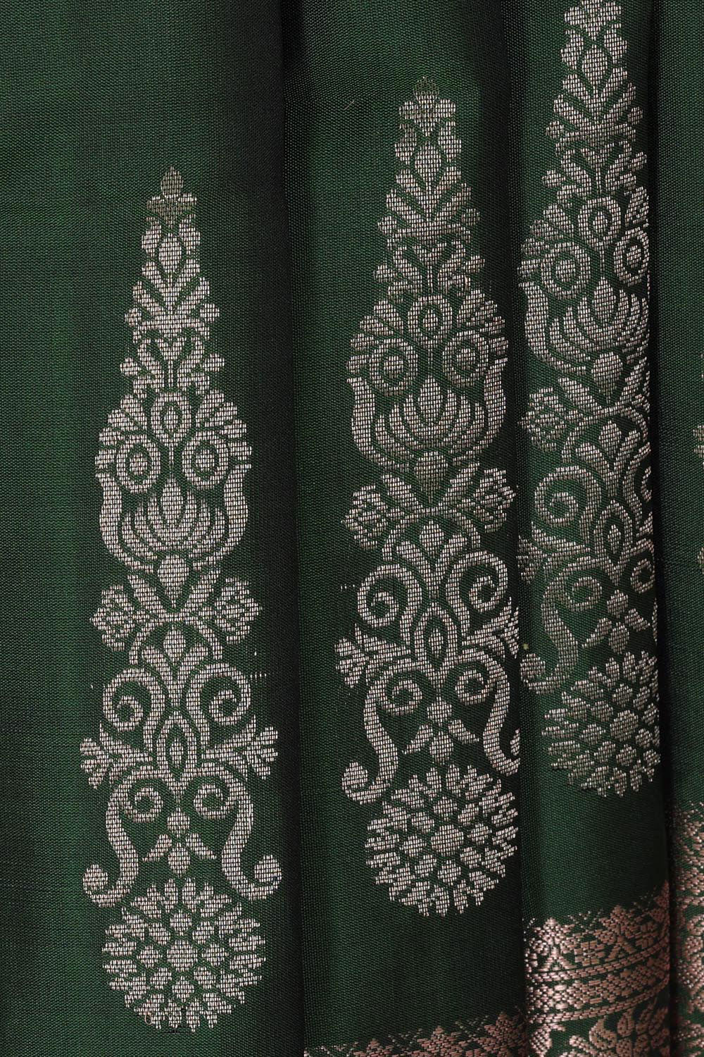 Dark Green Silk Saree