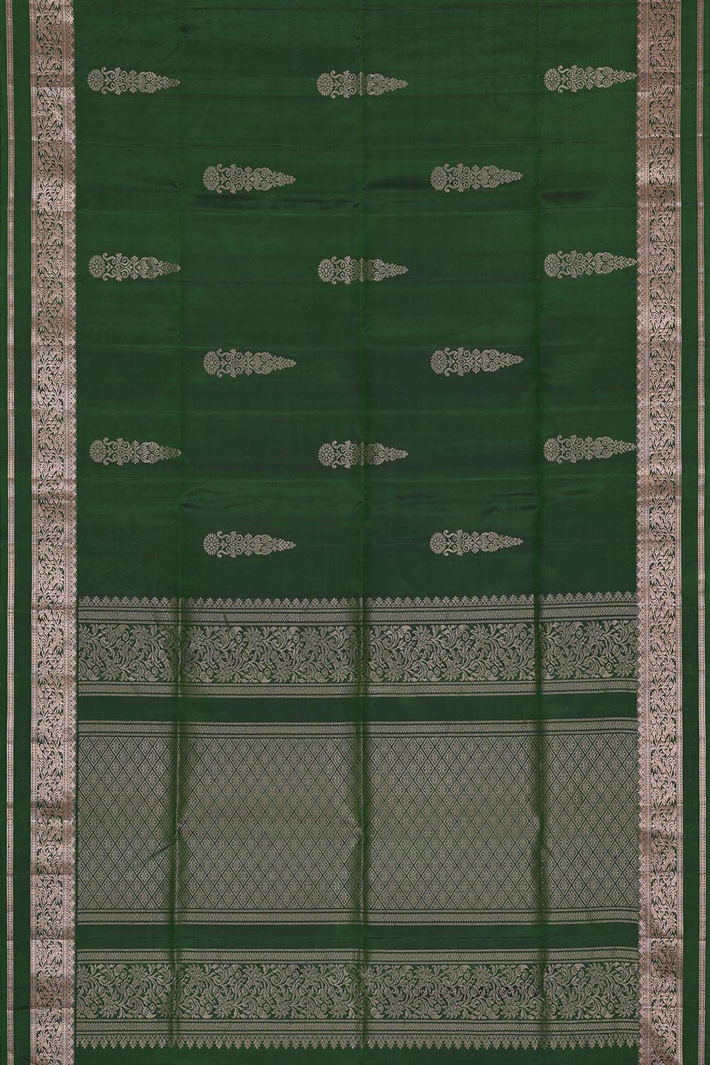 Dark Green Silk Saree