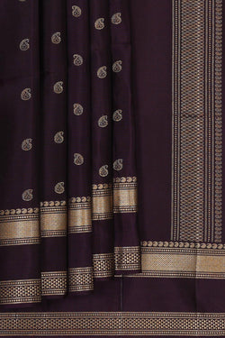 Collection of Dark Violet Silk Saree in a gallery layout