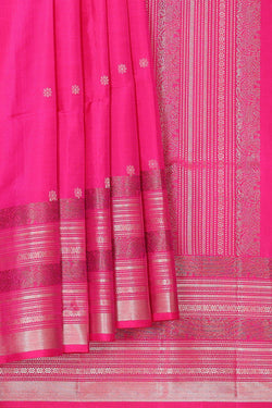 Collection of Rani Pink Silk Saree in a gallery layout