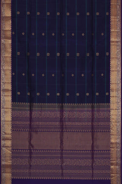 Collection of Navy Blue Silk Saree in a gallery layout