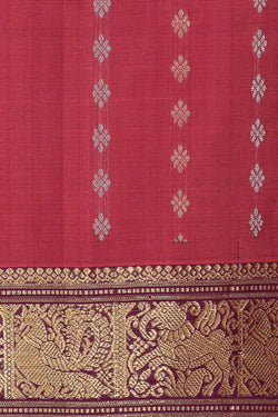 Collection of Dull Red Silk Saree in a gallery layout