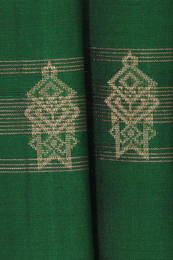 Collection of Dark Green Silk Saree in a gallery layout