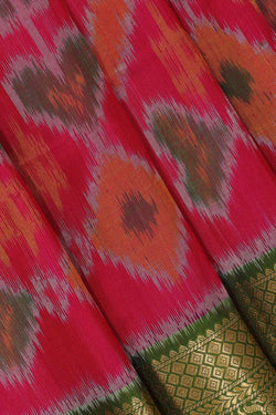 Image of Rani Pink Silk Saree