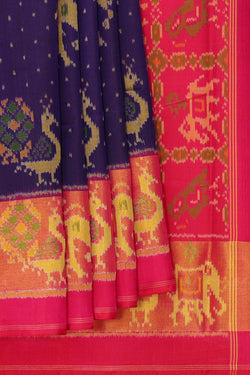 Image of Rajkot Patola Violet Saree