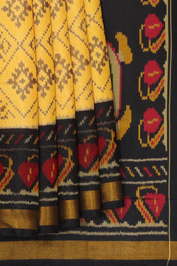 Image of Rajkot Patola Yellow Saree