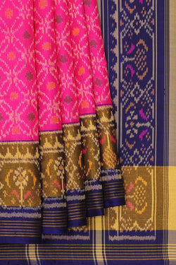 Image of Rajkot Patola Rani Pink Saree